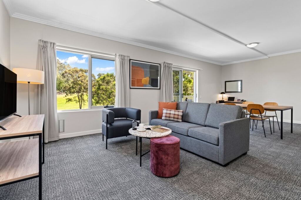 Quest two-bedroom apartment living area